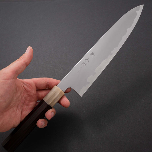 Tetsujin Blue #2 Kasumi Gyuto 240mm Ebony Handle - Tetogi