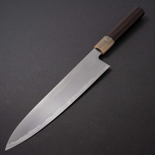 Tetsujin Blue #2 Kasumi Gyuto 240mm Ebony Handle - Tetogi