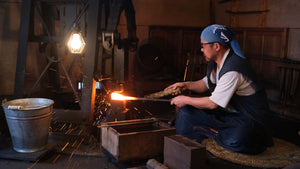 Masashige Kudo Handforging a Japanese Knife