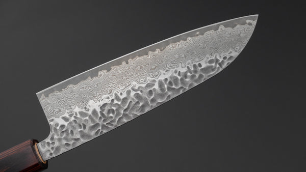 Hitohira Futana Stainless Tsuchime Damascus Santoku 170mm Keyaki Zelkova Handle Product vendor