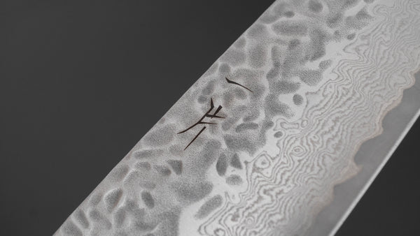 Hitohira Futana Stainless Tsuchime Damascus Santoku 170mm Keyaki Zelkova Handle Product vendor
