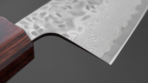 Hitohira Futana Stainless Tsuchime Damascus Santoku 170mm Keyaki Zelkova Handle Product vendor