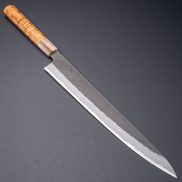 Hitohira Hinode Nashiji White #2 Sujihiki 270mm Riisgaard Tamamoku Cedar Handle Product vendor