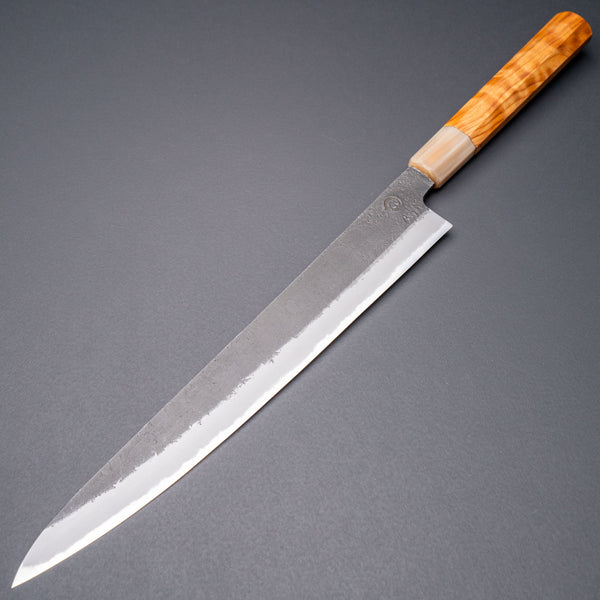 Hitohira Hinode Nashiji White #2 Sujihiki 270mm Riisgaard Tamamoku Cedar Handle Product vendor