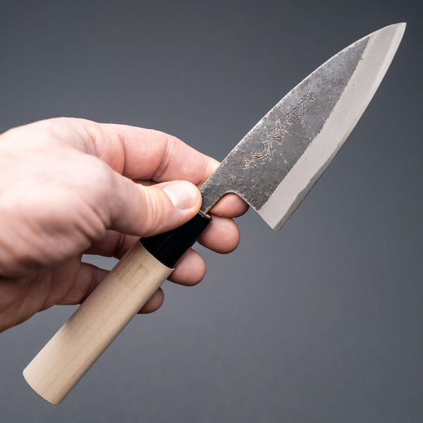 Yamato Ichimonji Carbon Ajikiri 105mm Poplar Handle Product vendor