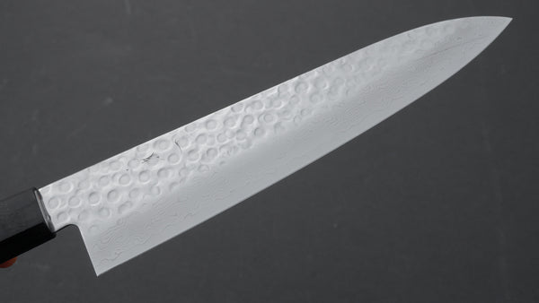 Hitohira HG Tsuchime Damascus Gyuto 210mm Walnut Handle