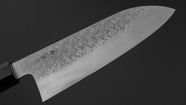 Nigara Blue Super Santoku 180mm Ebony Handle Product vendor
