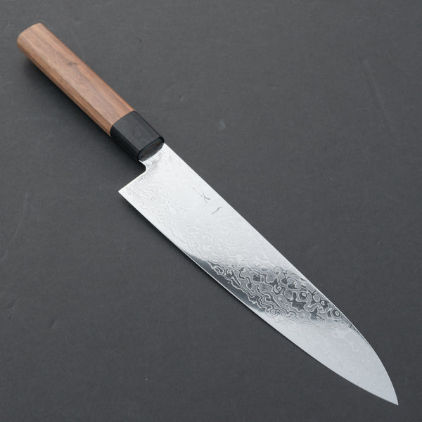 Hitohira HG Damascus Gyuto 210mm Walnut Handle