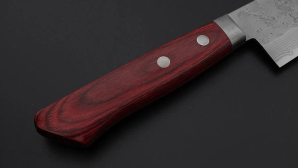 Hitohira NM V10 Nashiji Damascus Gyuto 180mm Wine Pakka Handle Product vendor