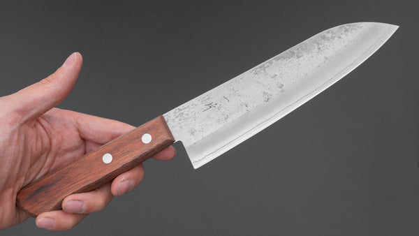 Hitohira Futana S3 Nashiji Santoku 165mm Pakka Handle (No Bolster) Product vendor