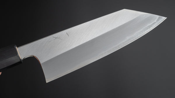 Hitohira Togashi White #1 Stainless Clad Migaki Bunka 180mm Ho Wood Handle