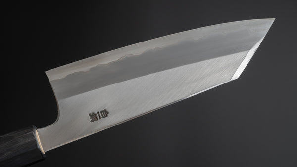 Hitohira Togashi White #1 Stainless Clad Migaki Bunka 180mm Ho Wood Handle