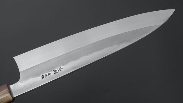 Hitohira Togashi White #1 Notaremon Mizu Honyaki Gyuto 240mm Taihei Makassar Ebony Handle (#129/ Saya) Product vendor