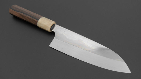 Hitohira Togashi White #1 Fuji Mizu Honyaki Santoku 180mm Ziricote Handle (#144/ Saya) Product vendor