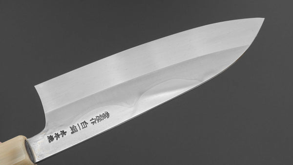 Hitohira Togashi White #1 Fuji Mizu Honyaki Santoku 180mm Ziricote Handle (#144/ Saya) Product vendor