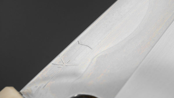 Hitohira Togashi White #1 Fuji Mizu Honyaki Santoku 180mm Ziricote Handle (#144/ Saya) Product vendor