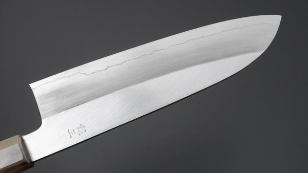 Hitohira Kikuchiyo Ren Silver #3 Santoku 180mm Ebony Handle