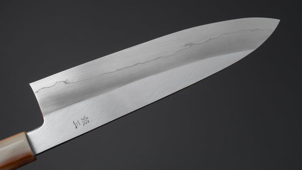 Hitohira Kikuchiyo Ren Silver #3 Gyuto 210mm Ebony Handle