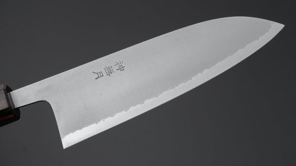 Myojin Riki Kannnazuki White #2 Stainless Clad Kasumi Santoku 170mm Wenge Handle