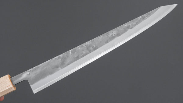 Hitohira TD Blue #2 Stainless Clad Nashiji Sujihiki 270mm Walnut Handle Product vendor