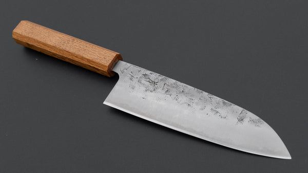 Hitohira Futana SLD Nashiji Santoku 170mm Oak Handle Product vendor