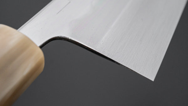 Hitohira Togashi White #1 Notaremon Mizu Honyaki Nakiri Taihei Makassar Ebony Handle (#107/ Saya)