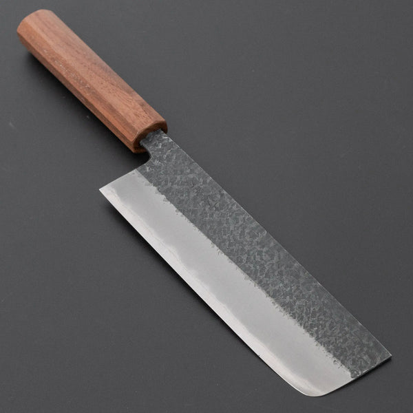 Muneishi Blue #2 Tsuchime Nakiri 165mm Walnut Handle Product vendor