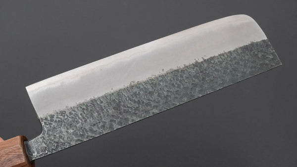 Muneishi Blue #2 Tsuchime Nakiri 165mm Walnut Handle Product vendor