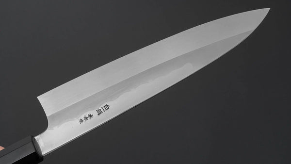 Hitohira Togashi White #1 Notaremon Mizu Honyaki Gyuto 240mm Kurokaki Persimmon Handle (#173/ Saya) Product vendor