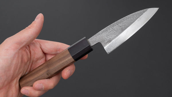 Hitohira VG10 Tsuchime Deba 90mm Walnut Handle Product vendor