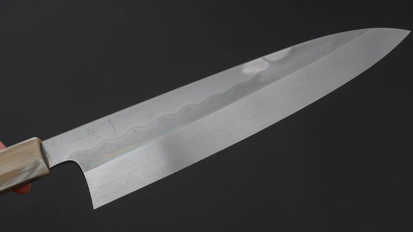 Hitohira Togashi White #1 Notaremon Mizu Honyaki Gyuto 240mm Ziricote Handle (#178/ Saya) Product vendor