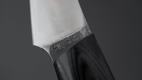 Seino AUS8 Fishing Utility Fixed Blade Linen Micarta Handle (#003)