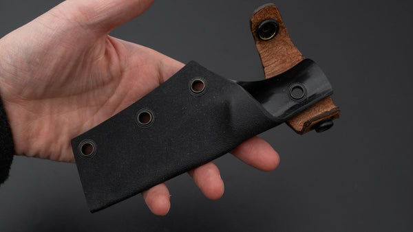 Seino AUS8 Fishing Utility Fixed Blade Linen Micarta Handle (#003)