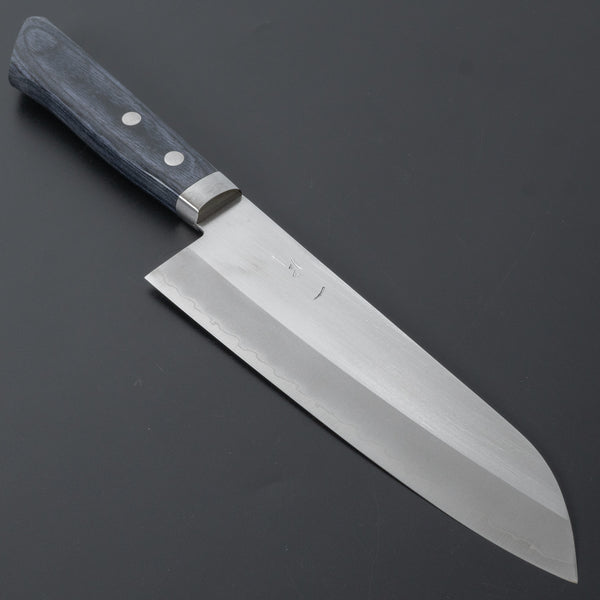 Hitohira NM Migaki Santoku 170mm Blue Pakka Handle