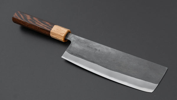 Hitohira TD Blue #2 Stainless Clad Kurouchi Nakiri 165mm Wenge Handle