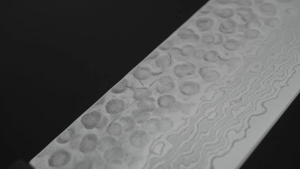 Hitohira HG Tsuchime Damascus Nakiri Walnut Handle Product vendor