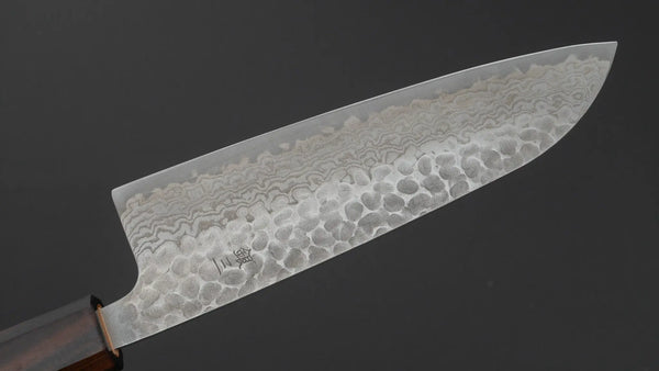 Hitohira Futana S3 Tsuchime Damascus Santoku 170mm Cherry Wood Handle Product vendor