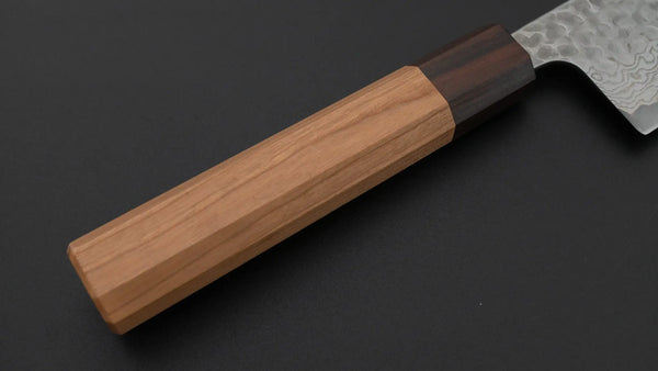Hitohira Futana S3 Tsuchime Damascus Santoku 170mm Cherry Wood Handle Product vendor