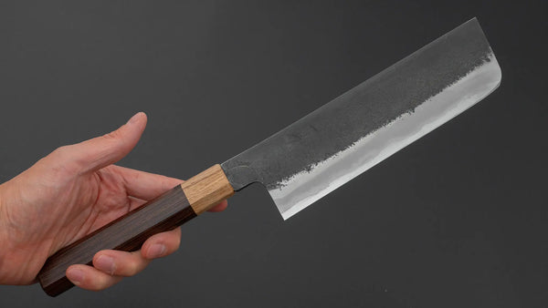 Hitohira Hinode Nashiji White #2 Stainless Clad Nakiri 180mm Wenge Handle Product vendor