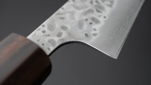 Hitohira Futana Stainless Tsuchime Damascus Sujihiki 270mm Cherry Wood Handle