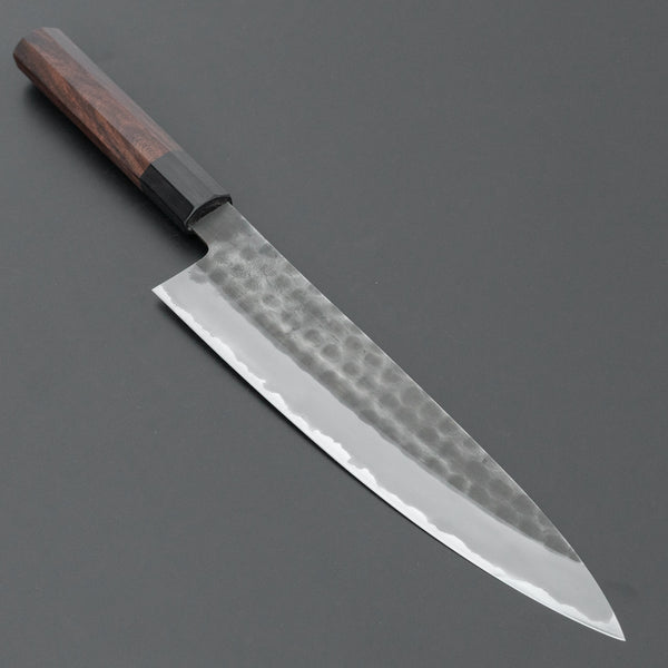 Hitohira Hinode Tsuchime White #2 Stainless Clad Gyuto 240mm Taihei Wood Handle
