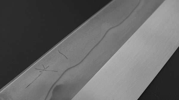 Hitohira Togashi White #1 Sanbonsugi Mizu Honyaki Gyuto 240mm Ziricote Handle (#122/ Saya)