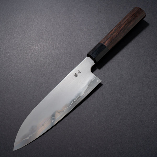 Tetsujin Silver #3 Kasumi Santoku 180mm Taihei Makassar Ebony Handle