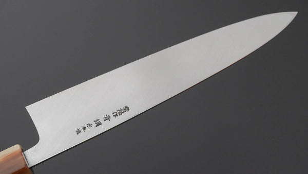Hitohira Togashi Blue #2 Mizu Honyaki Mioroshi Deba 240mm Ebony Handle (Old Stock) Product vendor