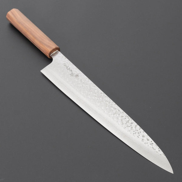 Makoto Kurosaki STK VG-7 Tsuchime Damascus Gyuhiki 270mm Walnut Handle Product vendor
