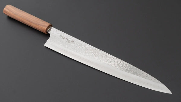 Makoto Kurosaki STK VG-7 Tsuchime Damascus Gyuhiki 270mm Walnut Handle Product vendor