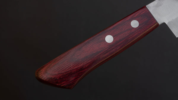 Hitohira NM Tsuchime Santoku 130mm Wine Pakka Handle (No Bolster) Product vendor