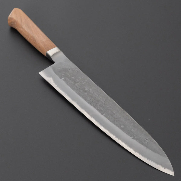 Hitohira TD Blue #2 Stainless Clad Nashiji Yo Gyuto 240mm Walnut Handle Product vendor