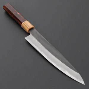 Hitohira Hinode Nashiji White #2 Stainless Clad Sujihiki 210mm Wood Handle Product vendor