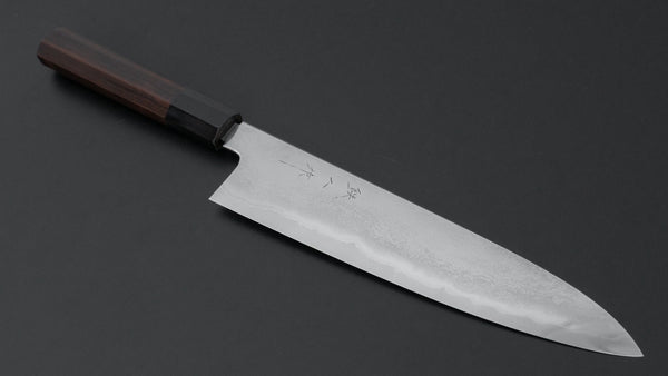 Tetsujin Silver #3 Metal Flow Gyuto 240mm Taihei Makassar Ebony Handle Product vendor